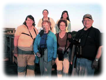 Virginia birders with Paddy